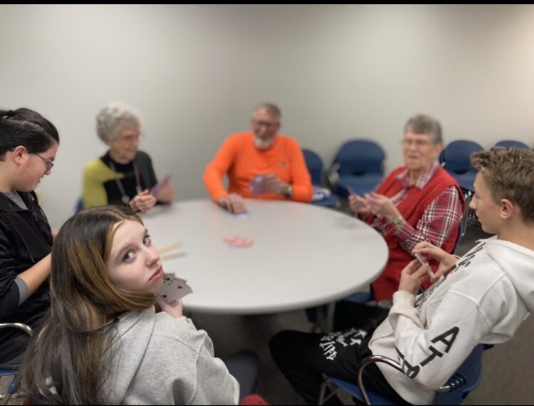 Cards with seniors