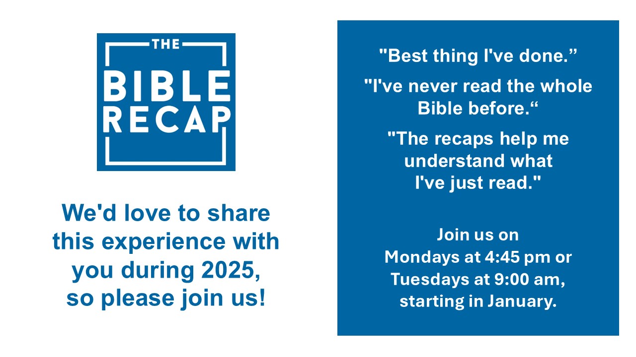 The Bible Recap 2025